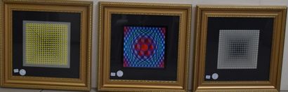 D'après Victor VASARELY 
Cinétiques 
Six...