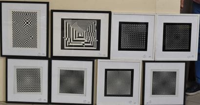 D'après Victor VASARELY 
Cinétiques 
Six...