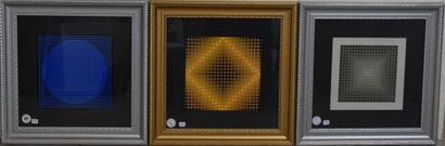 D'après Victor VASARELY 
Cinétiques 
Six...