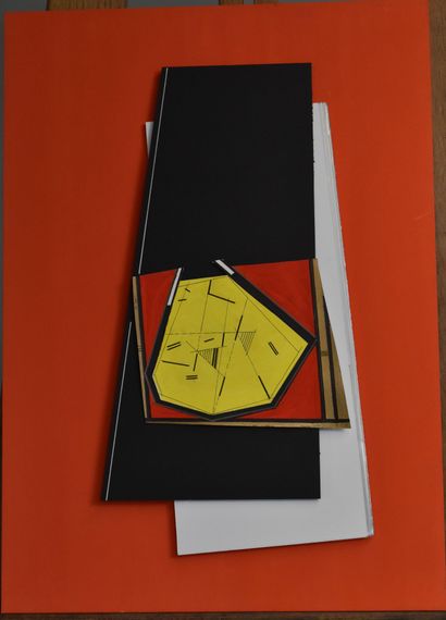Pepe CACERES (born 1941)
Two reliefs on orange...