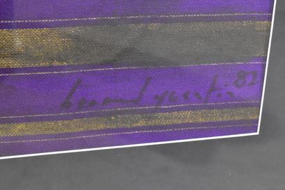 Bernard QUENTIN (1923-2020)
Violet, 1982
Peinture...