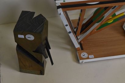 École contemporaine 
Six sculptures en bois...