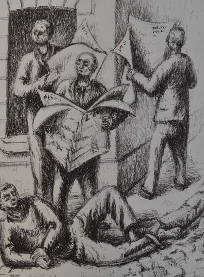 Based on Mané KATZ
Biblical scenes
Four lithographs
Signed...