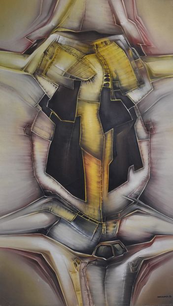 Roger DESSERPRIT (1923-1985) 
Brown and yellow...