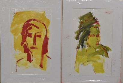 Alejandro AVAKIAN (b. 1959) 
Seated faces...
