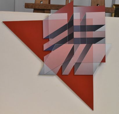 O. HERRERA
Red descriptive relief, 1992
Acrylic...