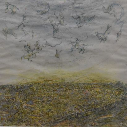 Ernesto PESCÉ (né en 1943)
Le ciel de Jérusalem,...