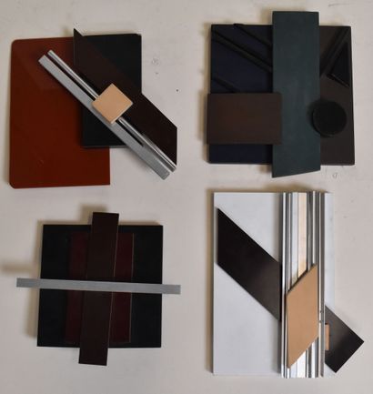 Guy KREUTLER (1924-1997)
Four bas-reliefs,...