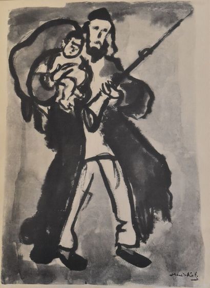 Based on Mané KATZ
Biblical scenes
Four lithographs
Signed...