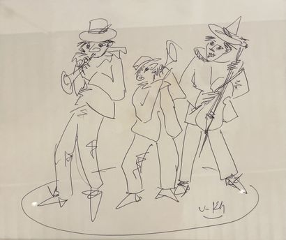 Contemporary school 
Set of four drawings,...