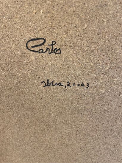 CARLOS
Ibiza, 2003
Mixed media on panel
Signed...
