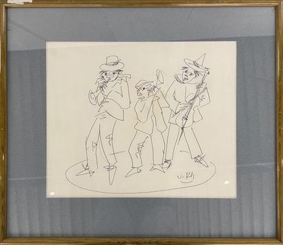 Contemporary school 
Set of four drawings,...