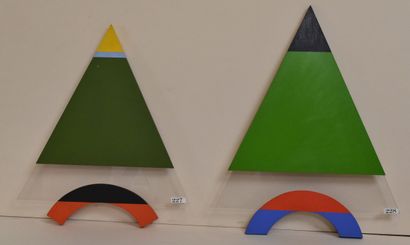 Henri MOUVANT (1926-2015)
Triangular compositions,...
