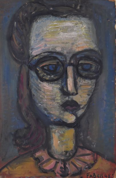 Tristan FABRIS (1927-1999)
Portrait of a...