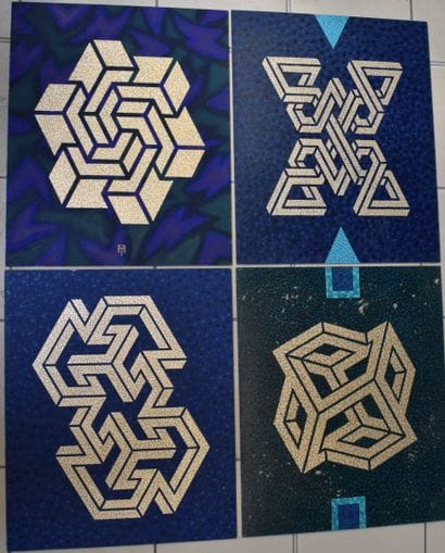 Tamás F. FARKAS (born 1951)
4 geometric compositions,...