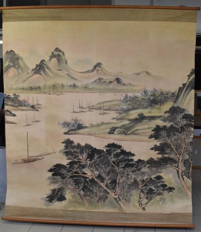 Asian school of the 20th century
Asian landscape,...