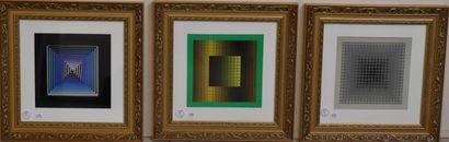 D'après Victor VASARELY 
Cinétiques 
Six...