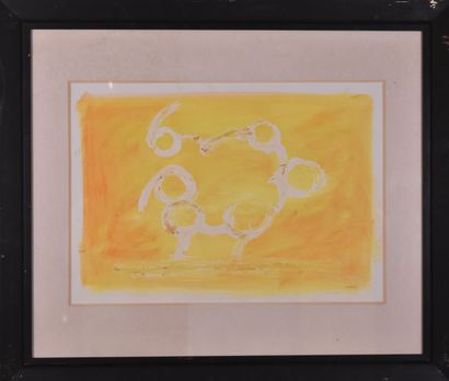Pepe CACERES (born 1941)
Composition on yellow...