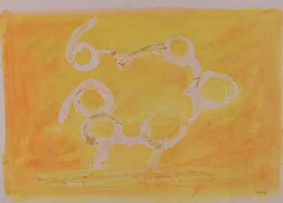 Pepe CACERES (born 1941)
Composition on yellow...