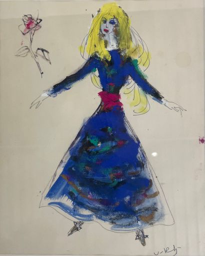 Contemporary school 
Set of four drawings,...