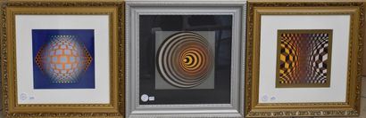 D'après Victor VASARELY 
Cinétiques 
Six...