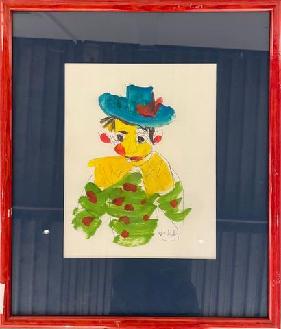 Contemporary school 
Set of four drawings,...