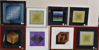 D'après Victor VASARELY 
Cinétiques 
Six...