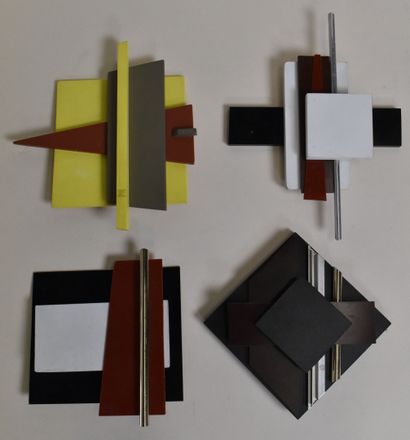 Guy KREUTLER (1924-1997)
Four bas-reliefs,...