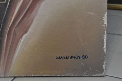 Roger DESSERPRIT (1923-1985) 
Brown and yellow...