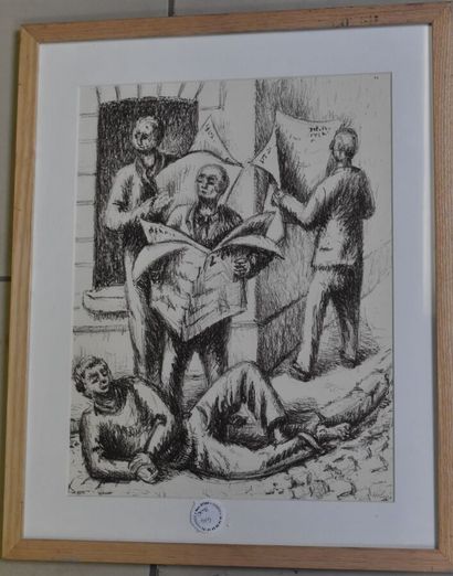 Based on Mané KATZ
Biblical scenes
Four lithographs
Signed...