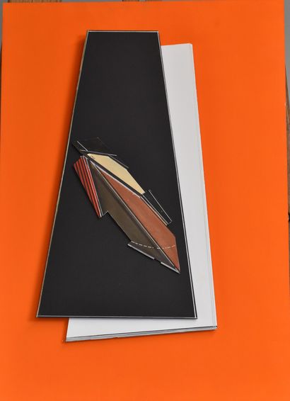 Pepe CACERES (born 1941)
Two reliefs on orange...