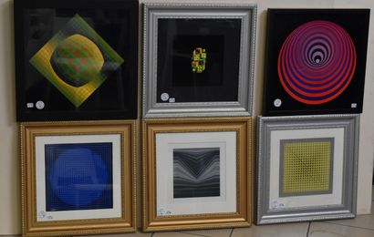 D'après Victor VASARELY 
Cinétiques 
Six...