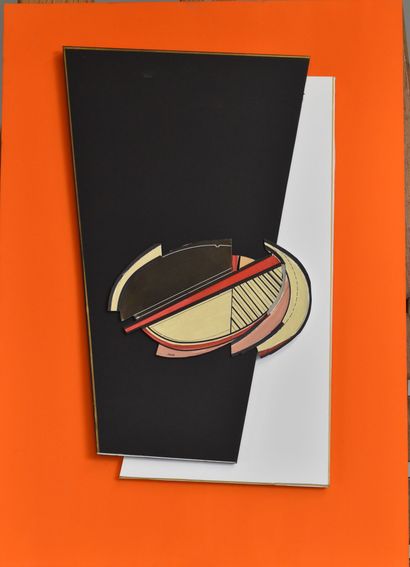 Pepe CACERES (born 1941)
Two reliefs on orange...