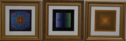 D'après Victor VASARELY 
Cinétiques 
Six...
