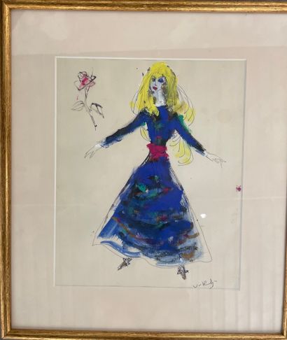 Contemporary school 
Set of four drawings,...