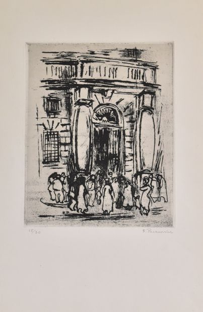 D'après Vera MOLNAR 
Écritures
Deux lithographies...