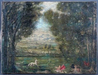 CROS Antoine (1833-1903)
Huile sur toile,...