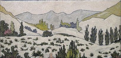 CROS Marcelle
Deux broderies sur châssis,...