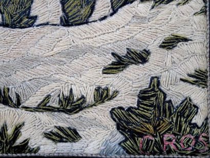 CROS Marcelle
Deux broderies sur châssis,...