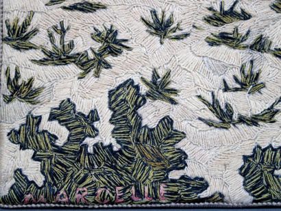 CROS Marcelle
Deux broderies sur châssis,...