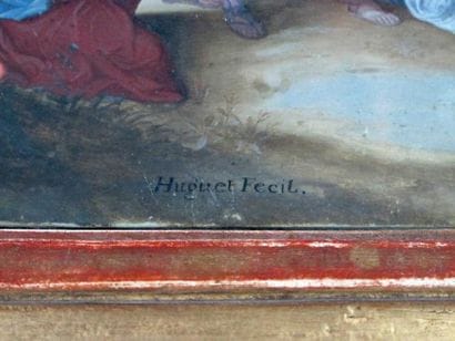Ecole française vers 1700, HUGUET, d'après...