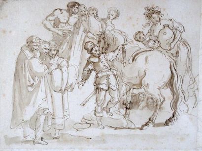 ROBERT Hubert (1733-1808), entourage de
Sept...