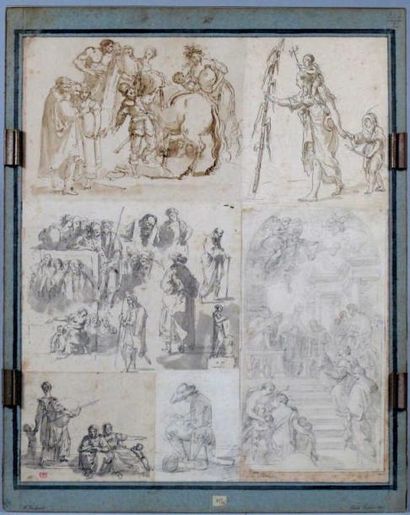 ROBERT Hubert (1733-1808), entourage de
Sept...