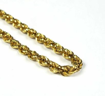 Collier articulé en or jaune 18K, les maillons...