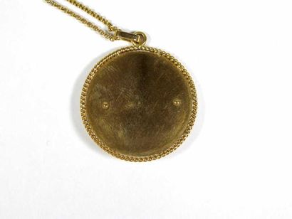 Collier articulé en or jaune 18K, les maillons...