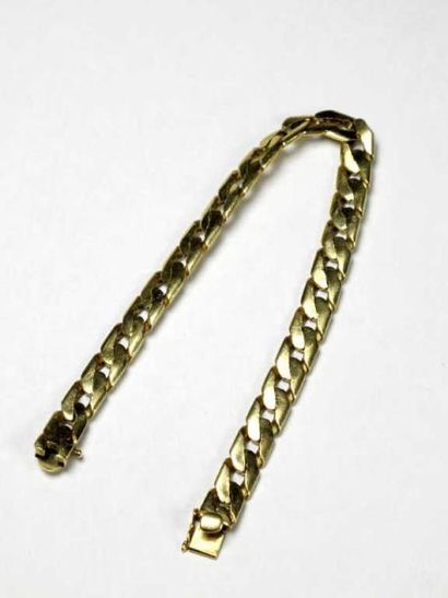 Bracelet articulé en or jaune 14K (585 millièmes),...