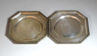 PUIFORCAT
Paire de petits plats carrés à...