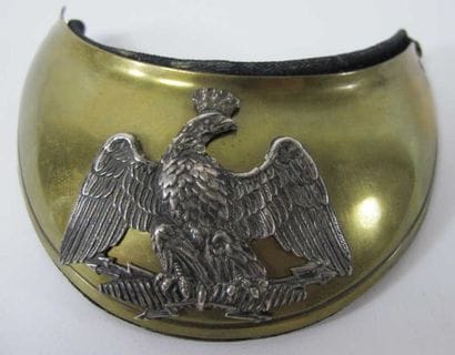 Hausse col d'officier d'infanterie. En laiton...