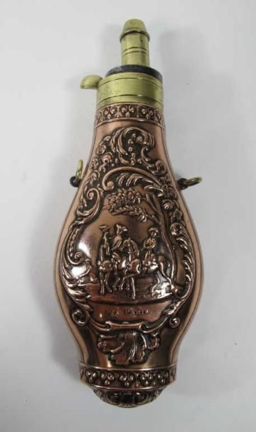 Poire à poudre à deux anneaux de suspente,...