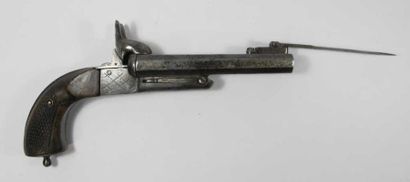 Pistolet double à coffre à broche, calibre...